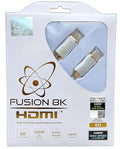 White HDR HDMI 2.1 Certified Cable Supports 10K 8K @60Hz and 4K @120Hz Compatible with Dolby Vision and All TVs, BluRay, Xbox Series X, PS5 (6 Feet)