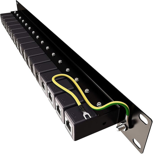19" Rack Mount Ethernet Surge Protector (16 Port) - Tupavco TP316