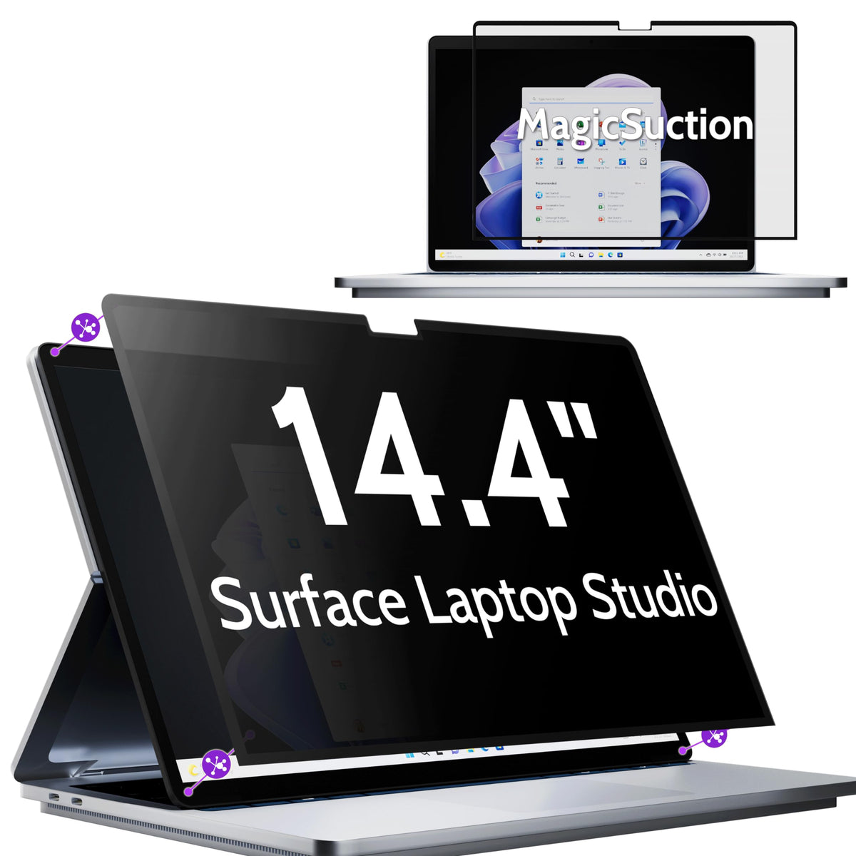 Peslv Nano‑Suction Privacy Screen for MacBook Air 15 Inch
