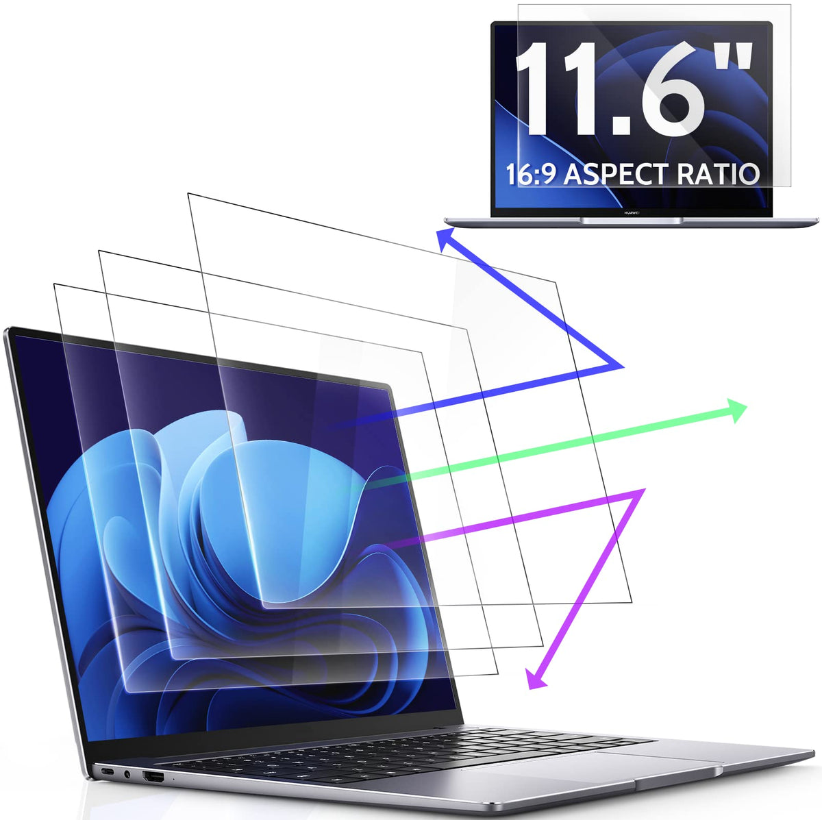 Peslv Nano‑Suction Privacy Screen for MacBook Air 15 Inch