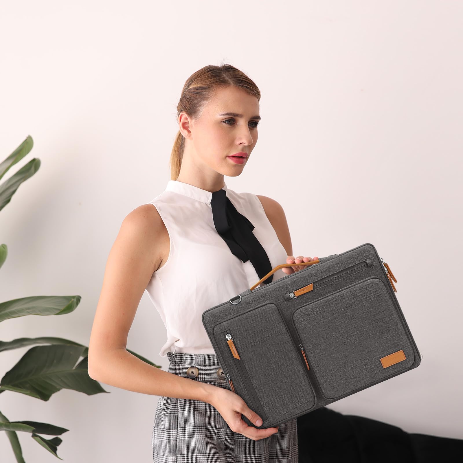 MOSISO 360 Protective Laptop Shoulder Bag, 15-15.6 inch Computer Bags