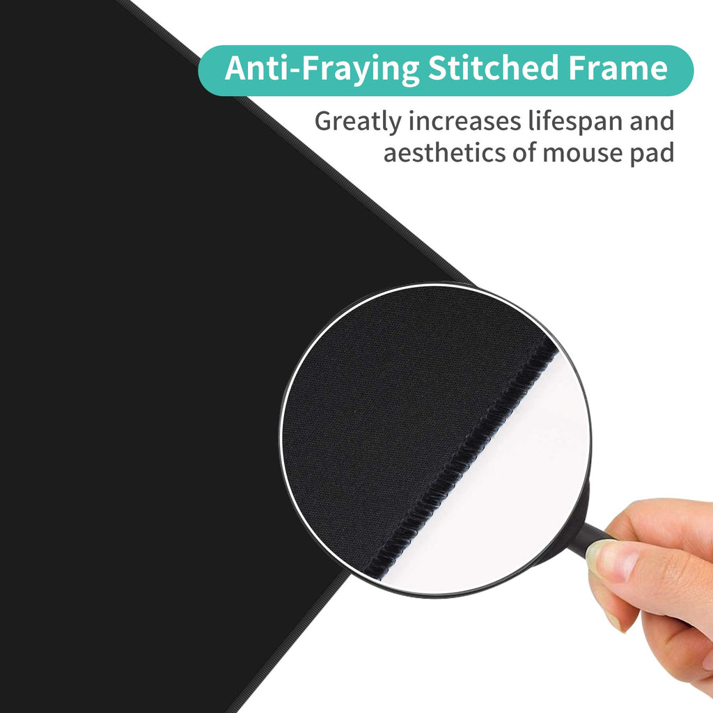 Dynippy Large Thin Mouse Pad with Stitched Edges, Galaxy Nebula Space