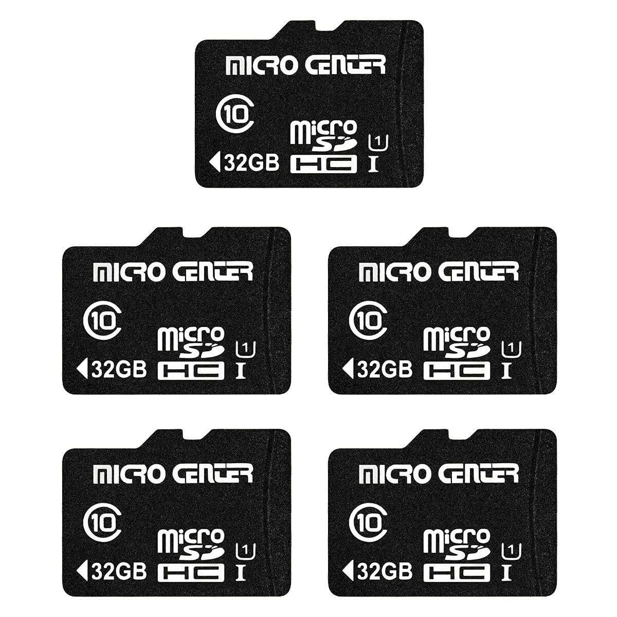 Micro Center 16GB Class 10 MicroSDHC Flash Memory Card with Adapter, 10Pack