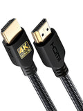 PowerBear 4K HDMI Cable 1 ft | High Speed, Braided Nylon & Gold Connectors, 4K @ 60Hz, Ultra HD, 2K, 1080P, ARC & CL3 Rated | for Laptop, Monitor, PS5, PS4, Xbox One, Fire TV, Apple TV & More