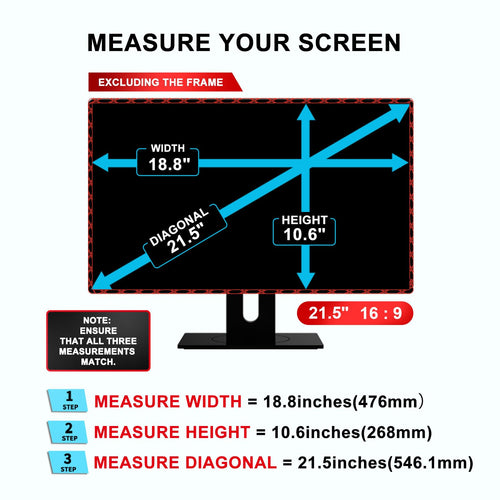 2-PACK 21.5 inch Computer Privacy Screen Filter Suitable for 16:9 Aspect Ratio Widescreen Monitor - Blue Light Filter- Anti-Glare & Anti-Scratch Protector Film ([2-Pack] 21.5" Widescreen (16:9))