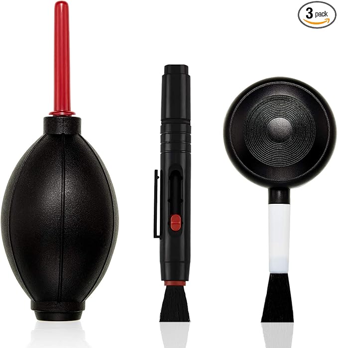 Patelai Camera Cleaning Kit Include Cleaning Pen Brush, Blower Brush Dust Cleaner, Air Blaster Blower Lens Cleaning Kit for Camera, SLR, Telescope, Magnifying Glass, Phone