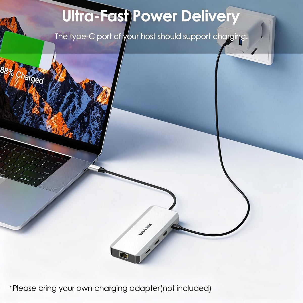 Laptop Docking Station,WAVLINK Triple Monitors Dock,Dual DisplayPort,HDMI
