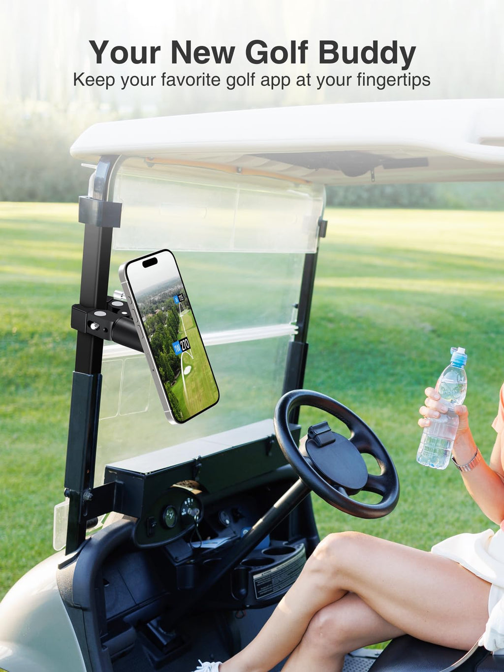 elitehood Magnetic Phone Clamp Mount, Universal Magsafe iPhone Holder Clip