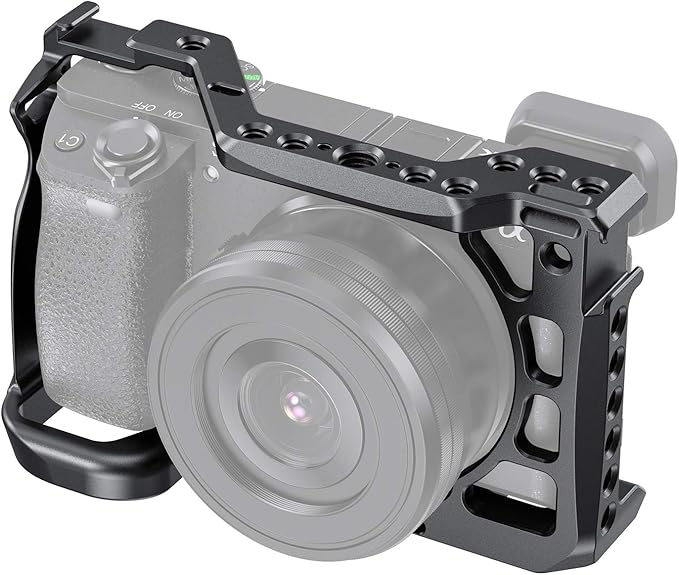 SMALLRIG Cage for Sony Alpha A6600/ILCE 6600 Mirrorless Camera with Cold Shoe Mounts - CCS2493