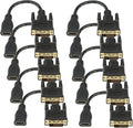 Bi-Directional HDMI Female to DVI-D(24+1) Male Adapter, 1080P DVI to HDMI Conveter (10, Black)