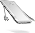 TG90° Cellphone Portable Charger with Built in Lightning and Android Cables Power Bank 10000mah External Battery Packs, USB-C Portable Battery Backup Charger Compatible with iPhone and Android Phones