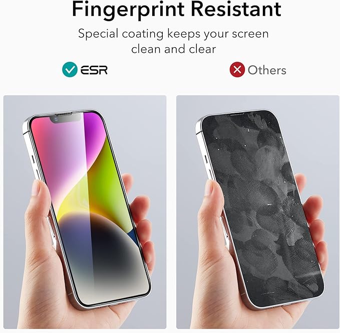 ESR 3 Pack for iPhone 13 Pro Max/iPhone 14 Plus Screen Protector, [9H Hardness] [Military Grade Shatterproof] Tempered Glass Film with Easy Installation Tool, HD Clear, Scratch Resistant