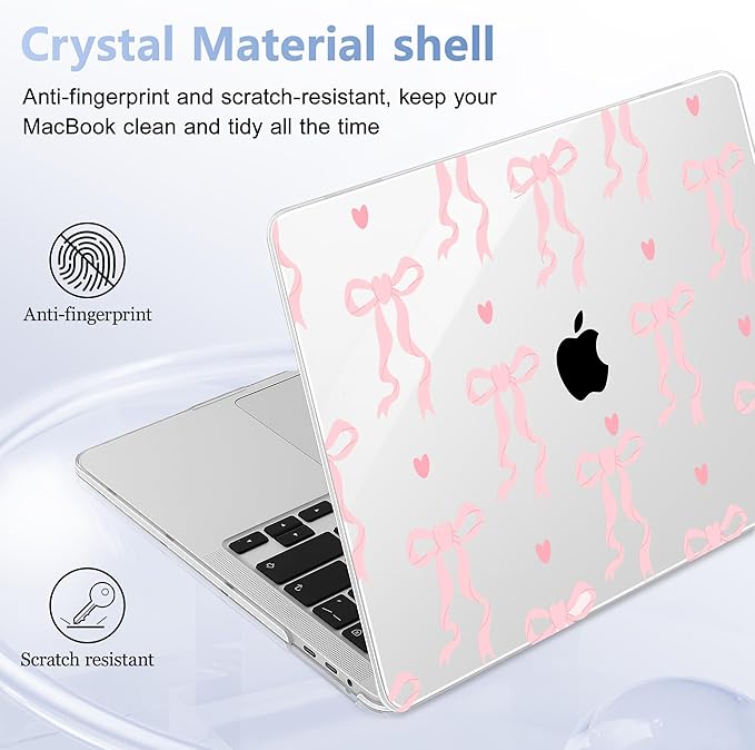 for MacBook Pro 16 inch Case 2019 2020 Release Model A2141, Plastic Hard Shell Cover with Keyboard Cover & Screen Protector for MacBook Pro 16 inch with Touch Bar & Touch ID, Bow