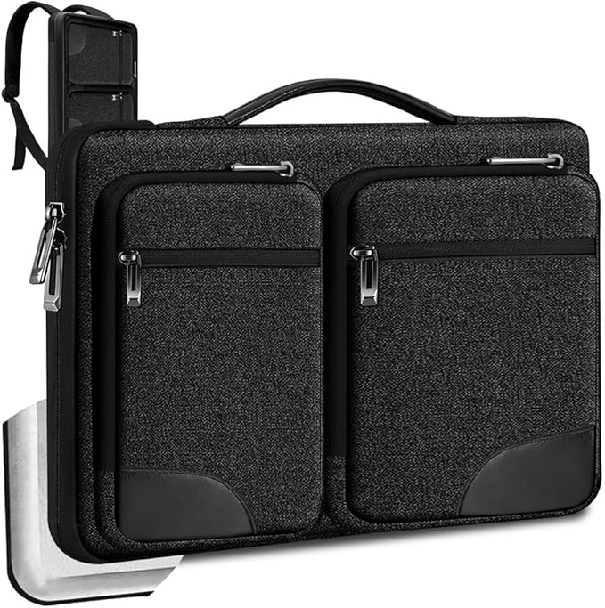 ZINZ Laptop Case 17 17.3 inches Sleeve Slim Briefcase Spill-Resistant Handbag for Most Popular 17" 17.3" Notebooks，B01K02