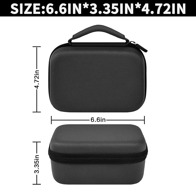 Case Compatible with Phomemo M110 Label Maker - Portable Mini Bluetooth Thermal Label Maker Carrying Storage Bag for Printer Labels, USB Cable and Accessories Black (Box Only)-Grey