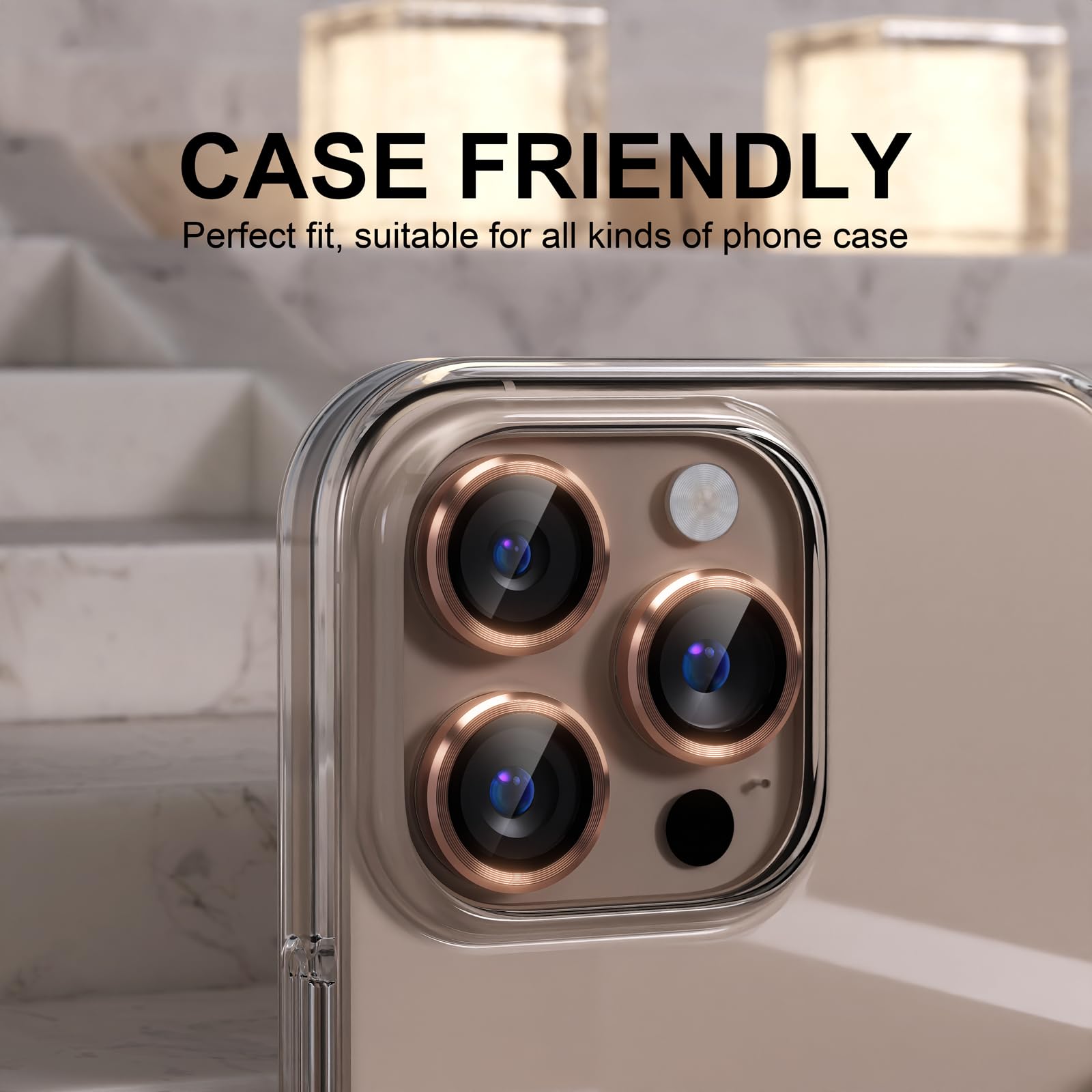 Choiche for iPhone 16 Pro/iPhone 16 Pro Max Camera Lens Protector