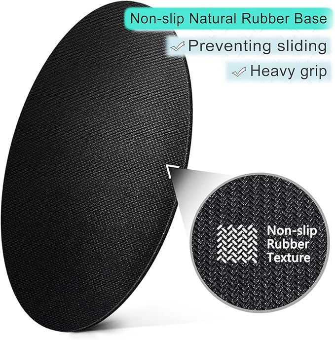 ITNRSIIET Round Mouse Pad with Stitched Edge Premium-Textured Waterproof Non-Slip Rubber Base Desktop Protection Mat Diameter 8.7 inches, Map