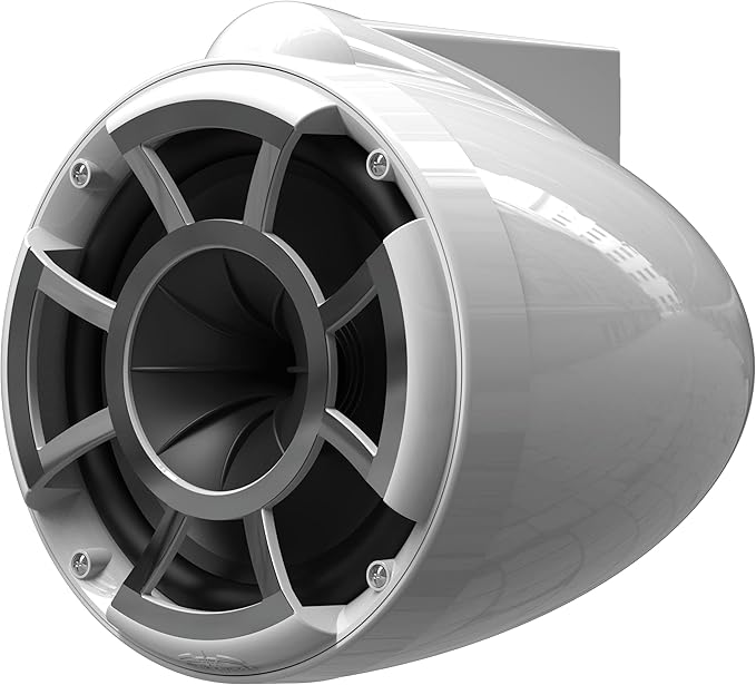 wet sounds Rev 8 White V2 Revolution Series 8" White Tower Speakers w/Swivel Clamp Mini