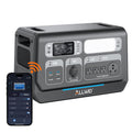ALLWEI 2400W LiFePO4 Power Station, 2048Wh Solar Generator with 1500W AC Charging &1200W Solar Charging, Expandable to 10.24kWh, with Pure Sine Wave AC Outlets for Home Backup, Power Outages & Camping