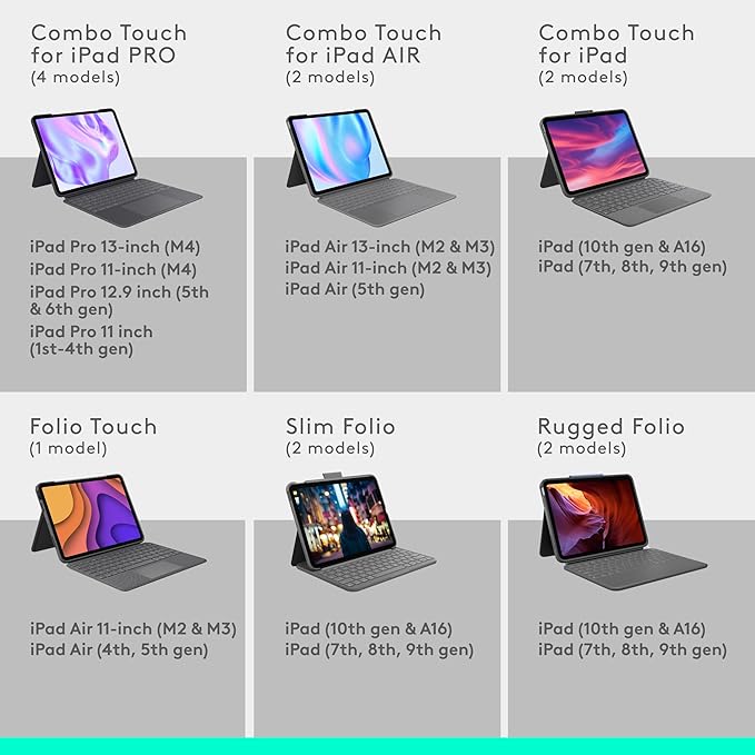 Logitech Rugged Folio Keyboard Case for iPad (10th gen & A16) with Military-Grade Protection and Logitech Crayon (USB-C) Digital Pencil for All iPads (2018 Releases and Later)