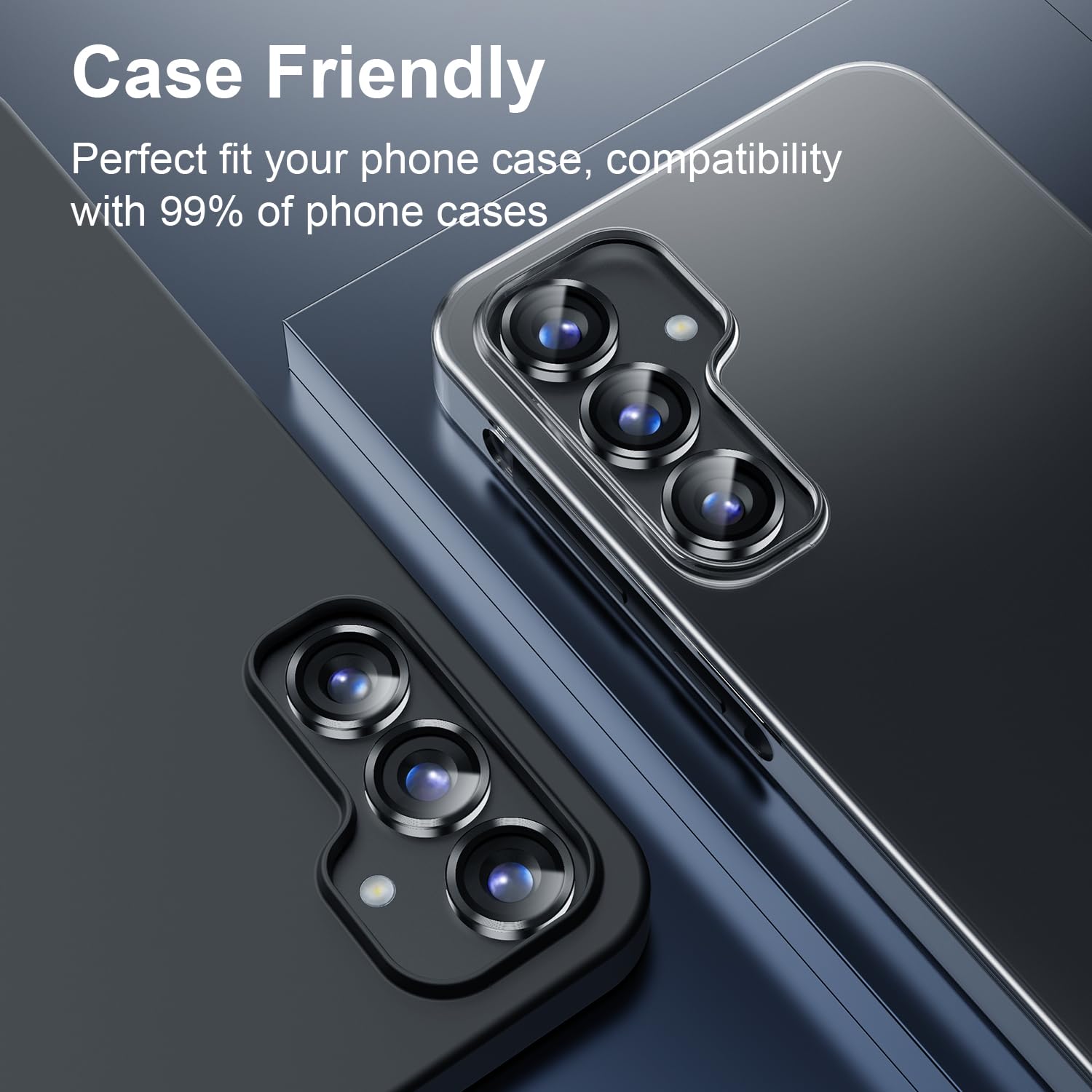 Korecase Galaxy S25 Ultra Camera Lens Protector, Black