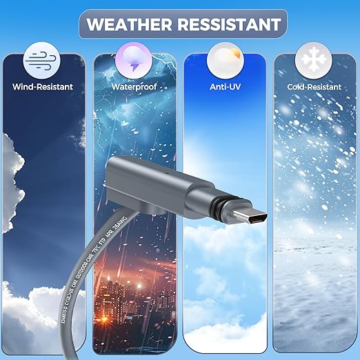 for Starlink Gen 2 Cable 75FT, Waterproof Replacement Cable for Starlink Gen 2 Standard Kit, Fast & Stable Starlink Ethernet Cord V2