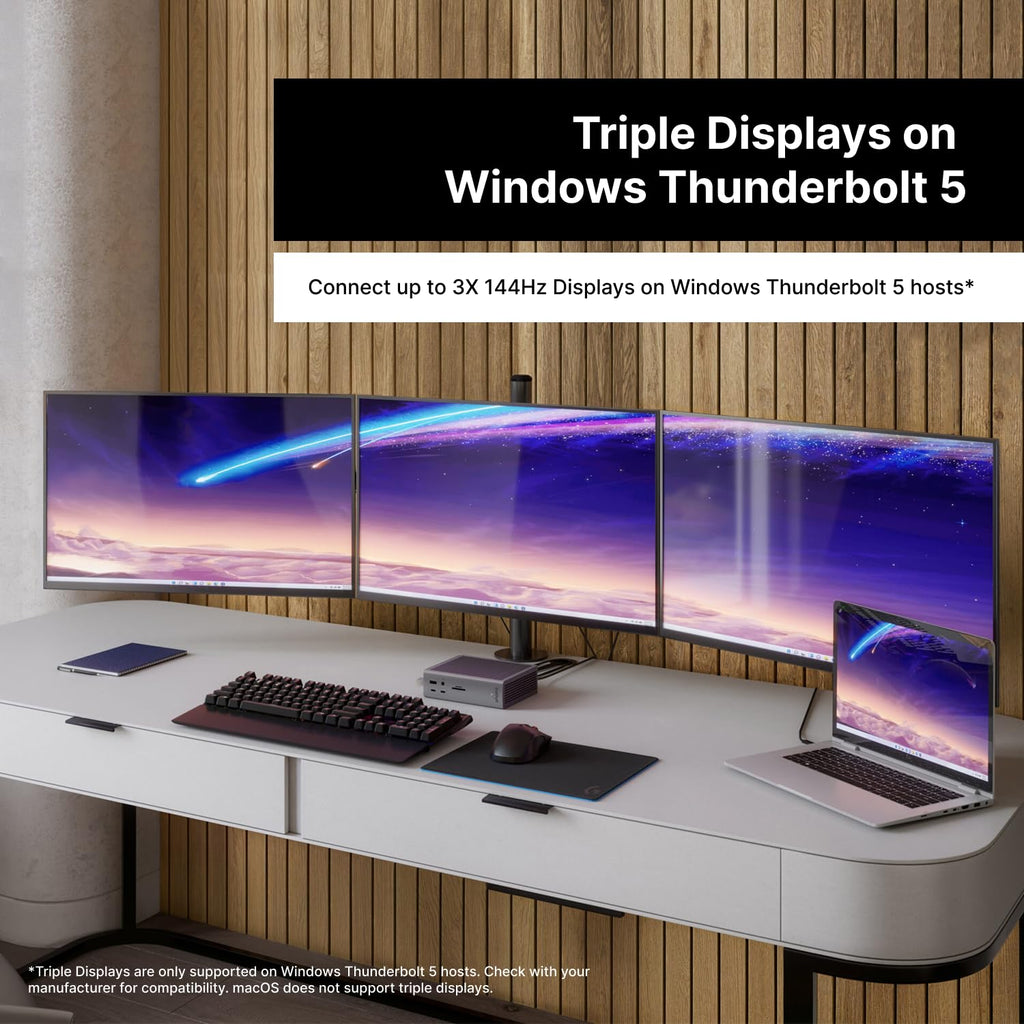 CalDigit TS5 Plus - Thunderbolt 5 Dock - 20 Port, 10Gb Ethernet, TBT-5 x 3