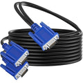 PASOW VGA Splitter Cable (No Screen Extension) 1 Male to 2 Male Dual Monitor Y Adapter 1080P Full HD for projectors, HDTVs, Monitors (5 Feet) - Only for Screen Duplication - Work for Identical Monitor