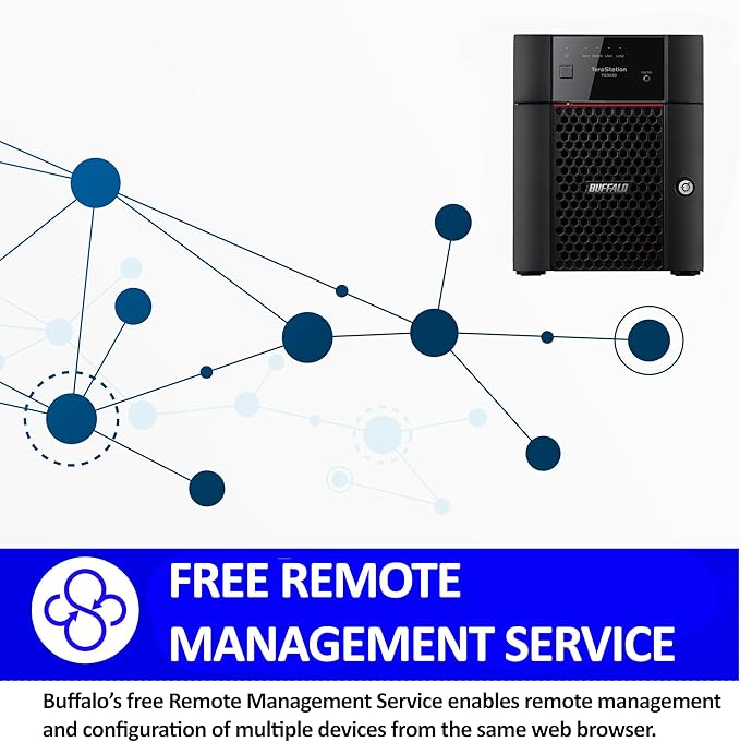BUFFALO TeraStation 3430DN 4-Bay 4TB (2x2TB) Desktop Small-Med Business NAS w/Hard Drives Included