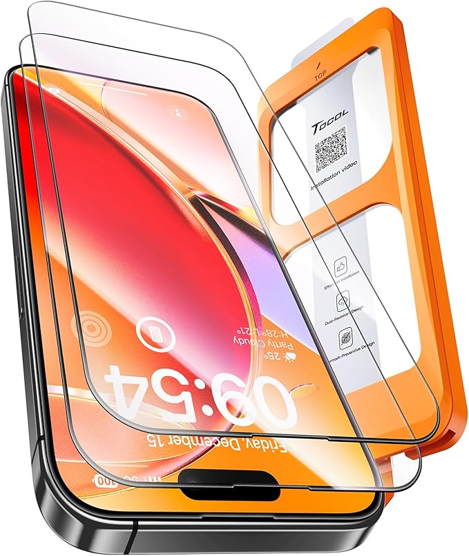 TOCOL for iPhone 16 Pro Privacy Screen Protector