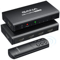 HDMI Switch 5 in 1 Out 4K@60Hz, GANA HDMI Splitter Switcher with Remote, Aluminum HDMI 2.0 Switch Box Hub for 3D, HDCP2.2, HDR, Compatible with Xbox, PS5/4/3,Fire Stick,Roku,Blu-Ray Player, Purple