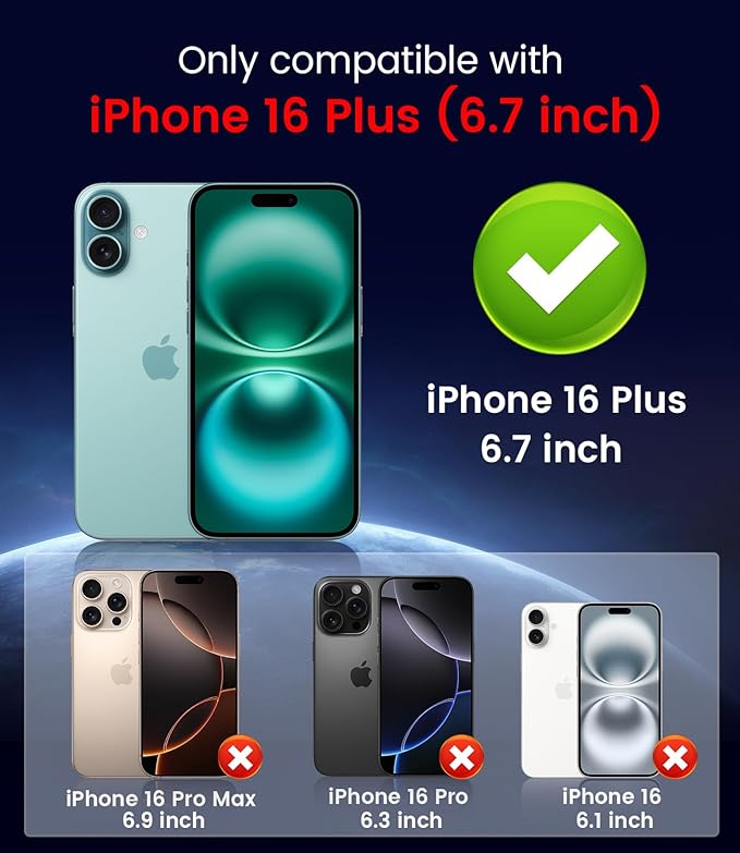 Magnetic for iPhone 16 Plus Case [Compatible with MagSafe][Built-in Camera Lens Protector] Slim Soft Silicone Bumper Shockproof Metallic Luster Phone Case (Burgundy)