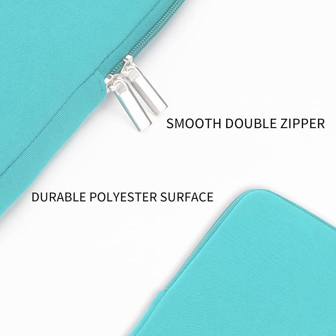 RAINYEAR 14 Inch Laptop Sleeve Protective Case Soft Lining Padded Zipper Cover Carrying Bag Compatible with 14" Notebook Computer Tablet Ultrabook Chromebook (Blue, Upgraded Version)