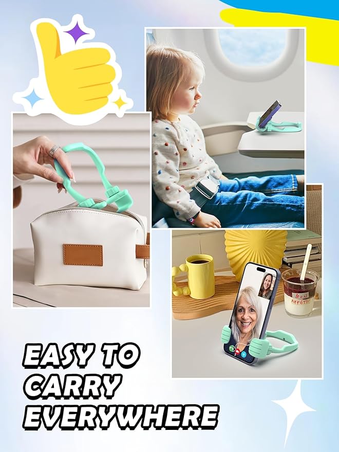 Back to School Supplies Gifts for Boys Girls Cell Phone Stand: Thumbs Up Lazy Phone Holder Birthday Gift for Teens Adults Kids Men Women Teenage Dad Mom Husband Wife Christmas Stocking Stuffers