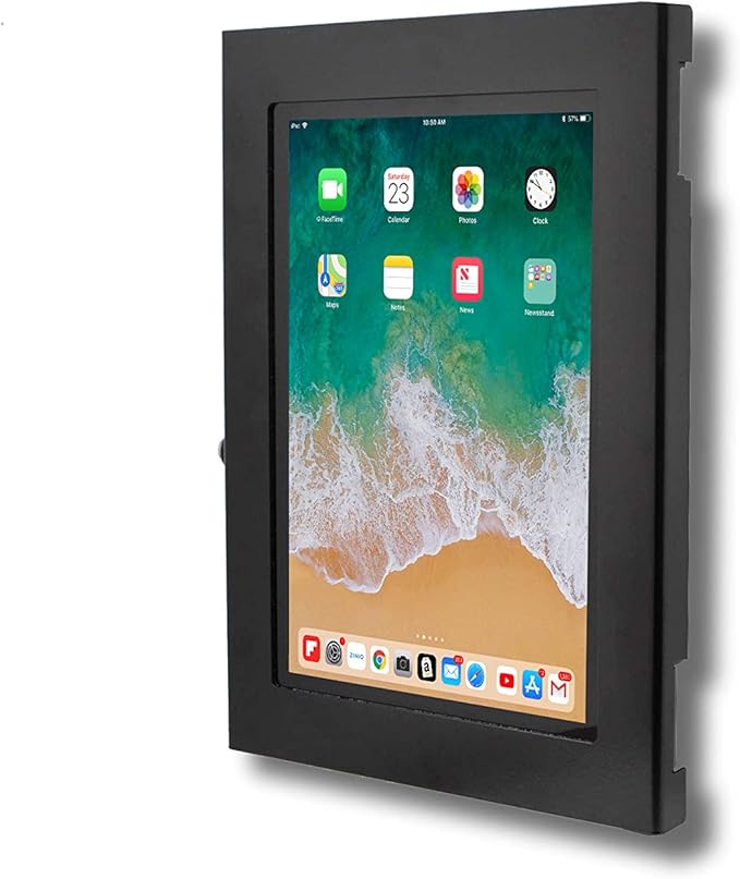 TABcare Locking Security Metal Case for Apple iPad 10 10.9" 2022, iPad 11" 2025 Tablet for Kiosk, POS, Store, Show Display (Black)