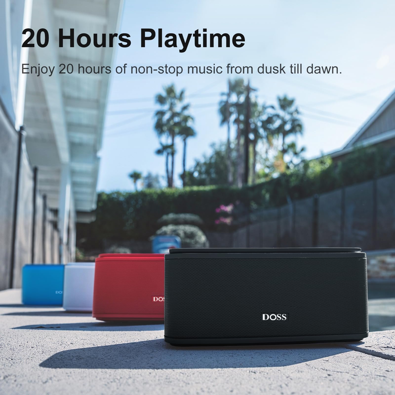DOSS SoundBox Touch Wireless Bluetooth Speaker-12W HD Sound with Rich Bass