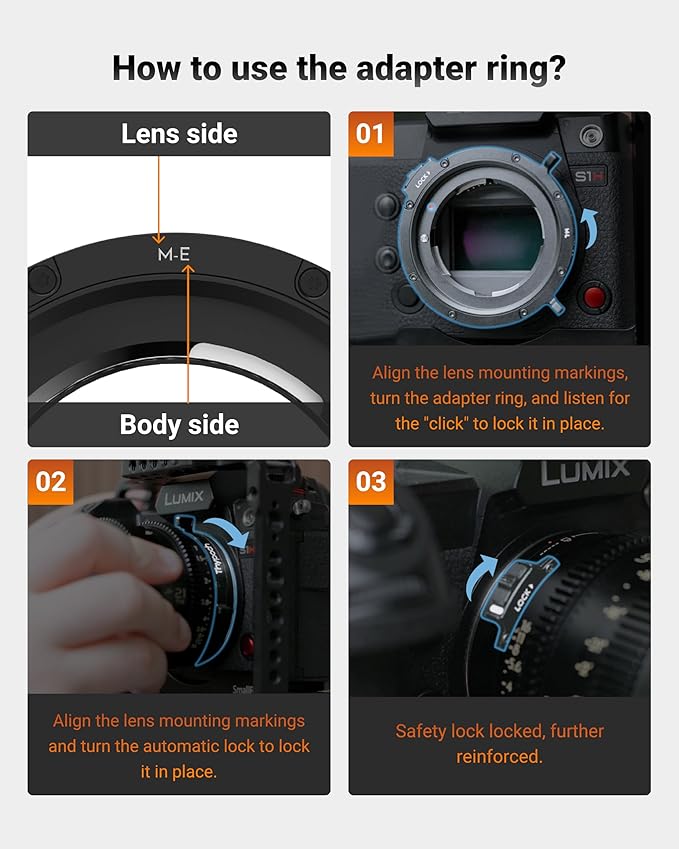 Thypoch M-RF Lens Mount Adapter Auto-Lock, Compatible with Leica M Lens to Canon RF Camera R1 R3 R5 R6 R7 R8 R10 RP R50 R50V R100 90D 200DII 1DX Mark III 5D Mark IV 6D Mark II