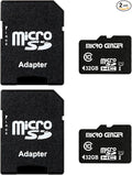 INLAND Micro Center 32GB Class 10 MicroSDHC Flash Memory Card with Adapter for Mobile Device Storage Phone, Tablet, Drone & Full HD Video Recording - 80MB/s UHS-I, C10, U1 (2 Pack)