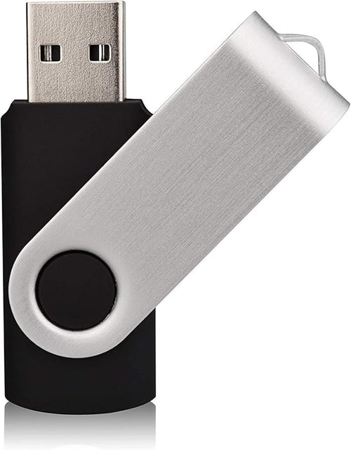 Aiibe 10 Pieces 32GB USB Flash Drive 10 Pack USB 2.0 Memory Stick Thumbdrives (Mix Colors: Black Blue Red Green Orange White Yellow Pink Purple Silver)