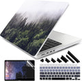 DONGKE for M4 MacBook Pro 16 Inch Case 2024 2023 2021 A3403 A3186 M3 A2991 M2 A2780 M1 A2485 Pro/Max Chip, Plastic Hard Shell Case & Keyboard Cover for Mac Pro 16 with Touch ID, Forest