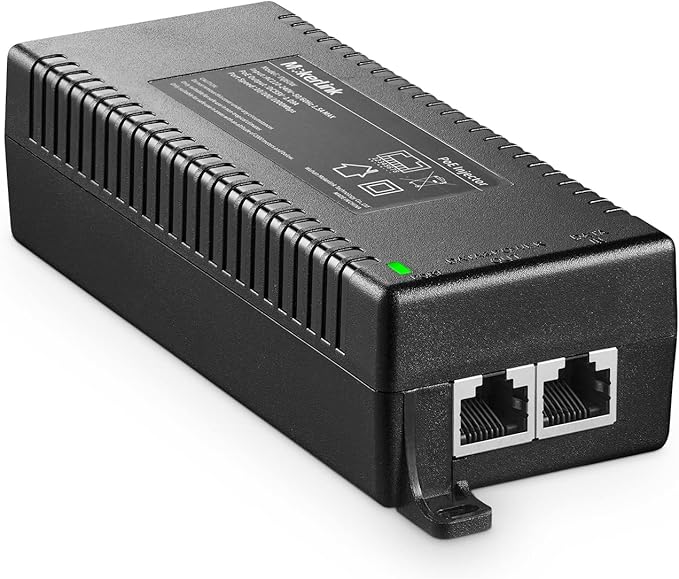 MokerLink 2.5 Gigabit PoE Injector, 802.3af/at/bt 60W, 2.5G/1G/100M Ethernet, Plug & Play, Non-PoE to PoE Adapter, Distance Up to 100 Meters (328 ft.)