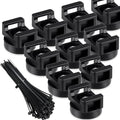 Yookeer 60 Pieces Magnetic Zip Tie Mount Multipurpose Cable Holder Magnets Magnetic Wire Management Bases with Heavy Duty Zip, Mount Nylon Cable Ties in Total (22 mm)