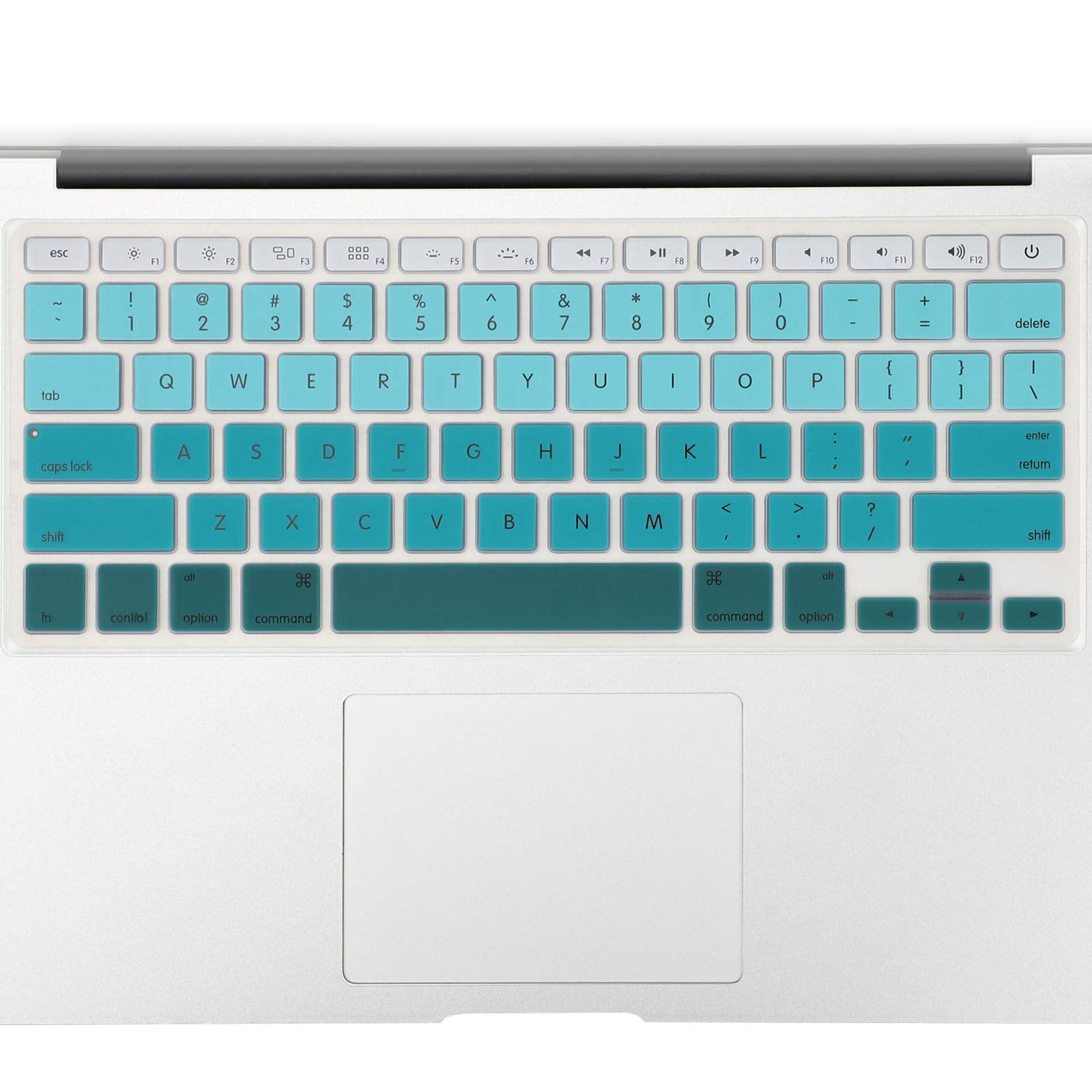 Allinside Green Ombre Keyboard Cover Skin for MacBook Pro 13" 15" 17" (2015 or Older Version), MacBook Air 13" A1369/A1466, Older iMac Wireless Keyboard MC184LL/B