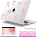 Case for MacBook Pro 13 inch with/Without Touch Bar (2016-2022, M2 A2338 M1 A2289 A2251 A2159 A1989 A1706 A1708), Hard Shell + Keyboard Cover + Dust Plug, Star Bow