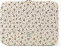 Puffy Laptop Sleeve 13-15.6 Inch Cute Quilted Laptop Protective Case Padded Floral Computer Sleeve for MacBook (A-Black, 11 Inch)