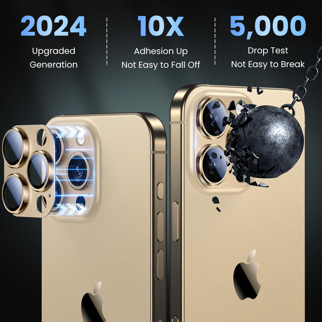 Uyiton for iPhone 16 Pro/iPhone 16 Pro Max Camera Lens Protector
