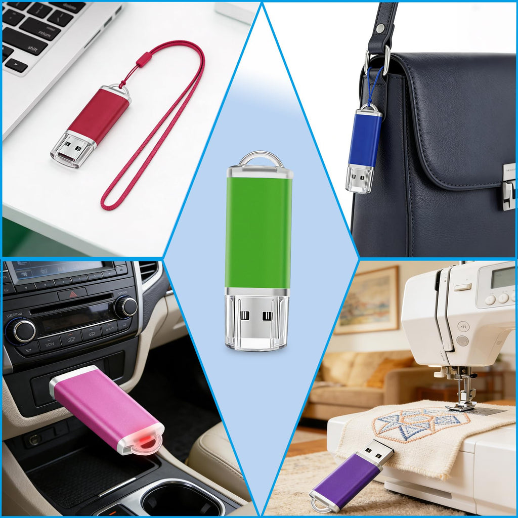 2GB USB Flash Drive 20 Pack Nicepicten Bulk USB Stick 2.0 Jump Thumb Drive