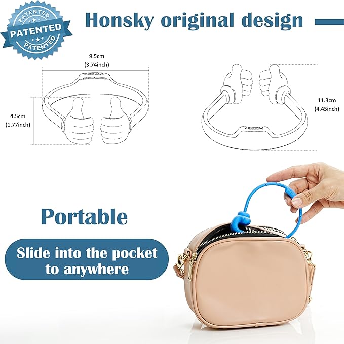 Honsky Thumbs-up Cell Phone Stand Holder, Tablet Stand Cradle for Desk Desktop Smartphone Cellphone Mobile Phone Tablets â€“ Universal Adjustable Flexible, Green