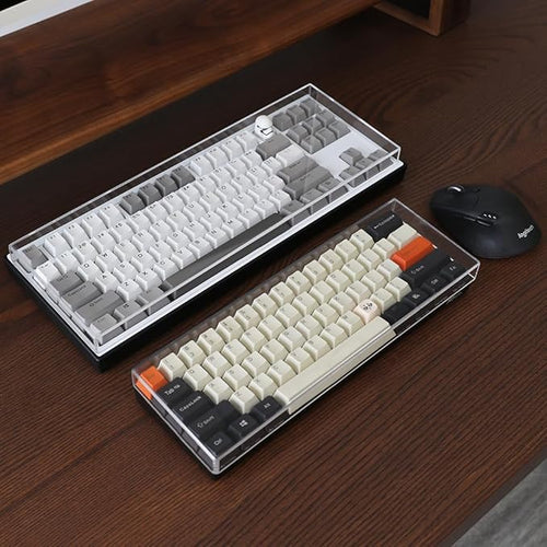 Acrylic Keyboard Dust Cover,68 Keys Transparent Mechanical Keyboard Protective Cover,Compatible with Computer Gaming Keyboards (12.28''x4.02''x0.87'')