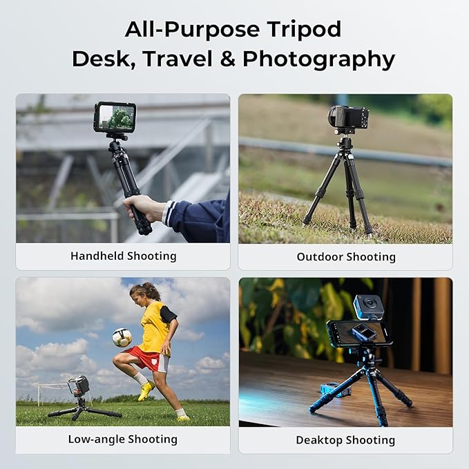 SmallRig Carbon Fiber Mini Desktop Tripod with 360° Ball Head